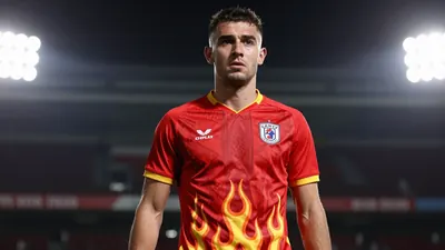 Crawley Town's new home kit for the 2026/27 season is now available, featuring a bold red design with flame-inspired pattern
